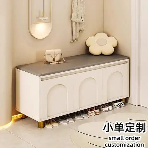 入户门换鞋凳批发家用可储物可坐鞋柜门口大容量简约现代带鞋架子