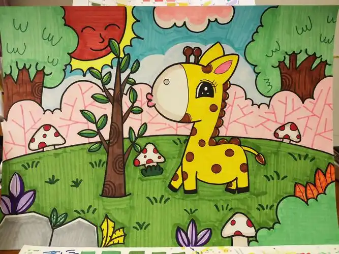 儿童主题画大全图片简易 儿童主题画画大全简单好看_简笔画-绘画者