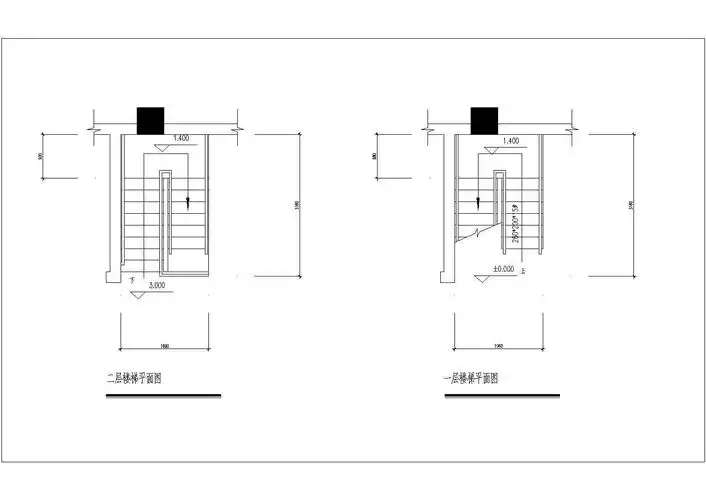某多层住宅楼楼梯设计cad施工详图