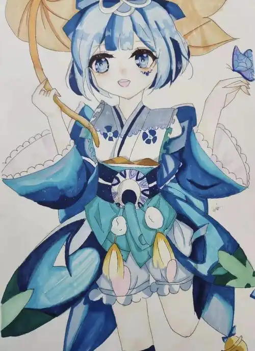 马忆帆的动漫人物作品 马忆帆 11岁 礼县实验小学五7班,喜欢画动漫