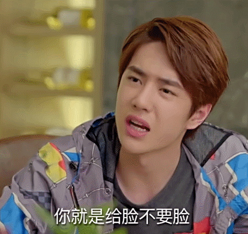 王一博说话认真你就是不要脸gif动图_动态图_表情包下载_soogif