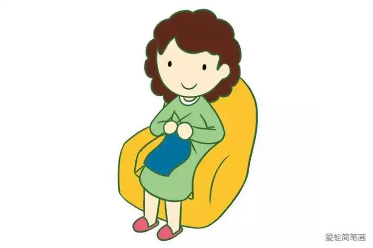 妈妈人物画法温暖的妈妈简笔画买菜的妈妈简笔画简单又漂亮彩色亲切的