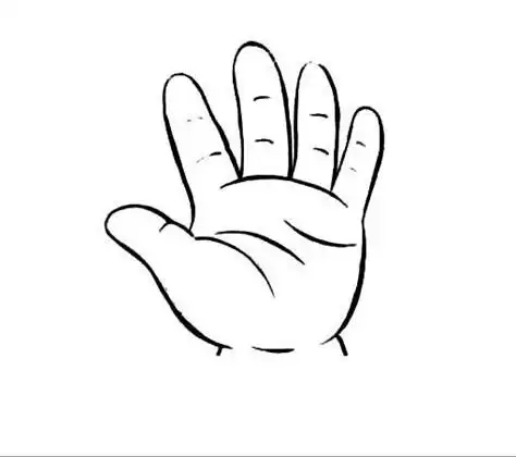 美术绘画《我的小手》