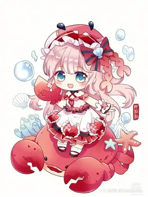 最新q版可爱女12星座头像 女生头像图片大全 -【爱个性】