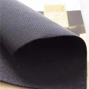 户外运动 点状莱卡 tpu 黑色起毛布 tpu防水面料