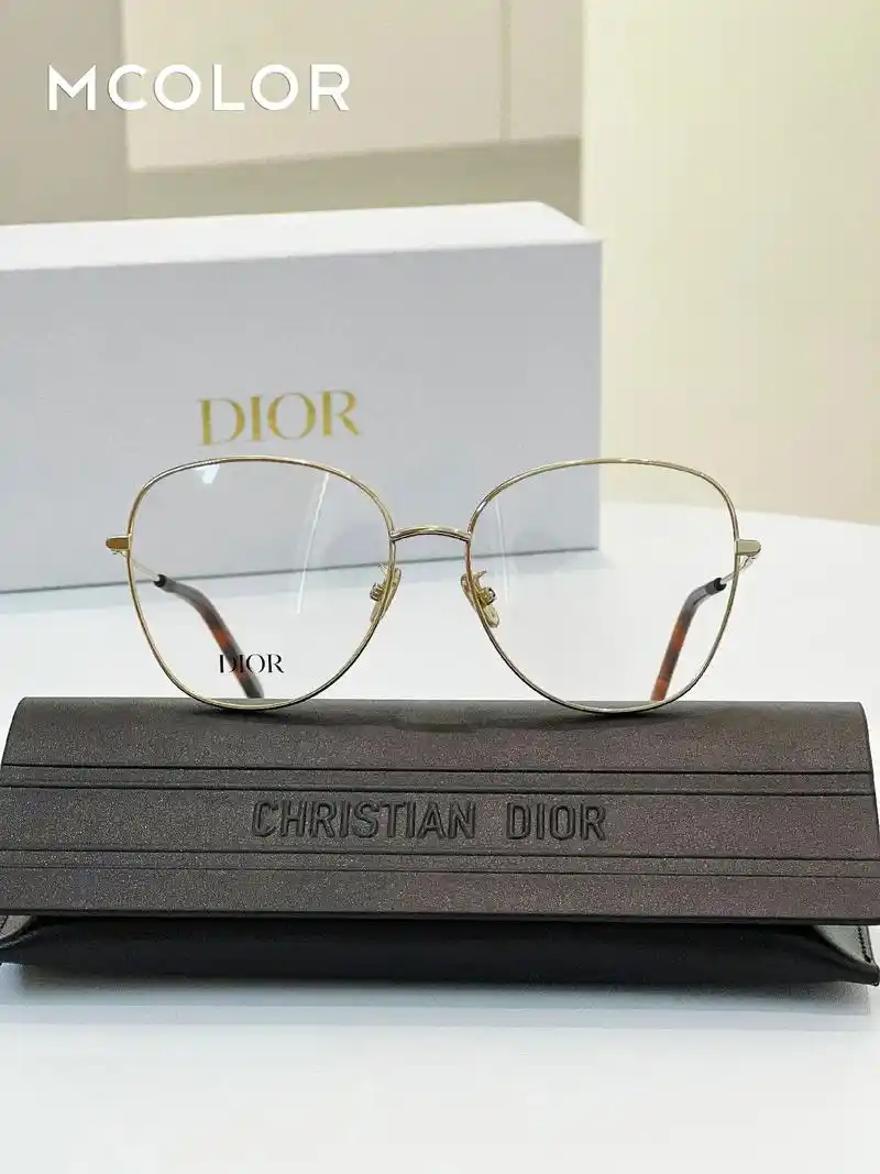 金丝眼镜dior大框素颜镜