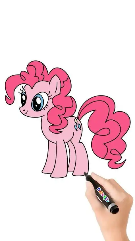 宝莉柔柔人形简笔画小马宝莉碧琪简笔画步骤图小马宝莉梅花十三简笔画