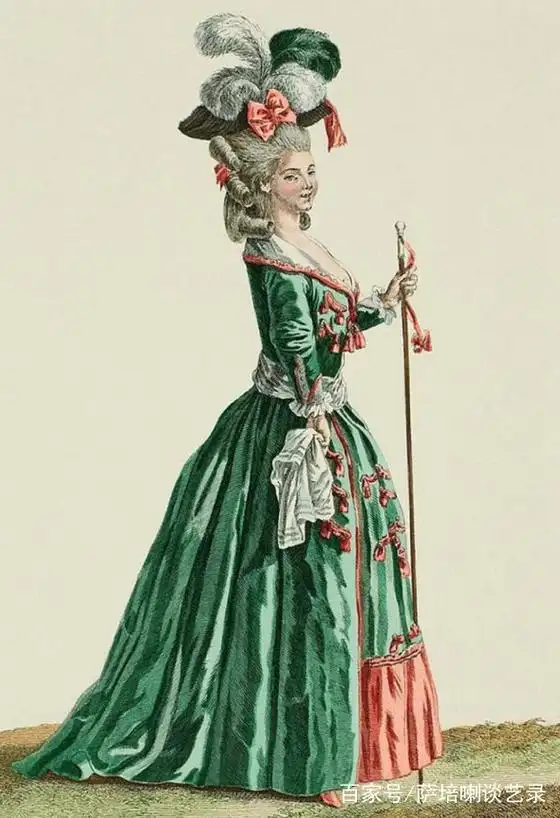 法国中世纪贵族服饰一组