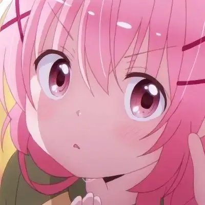 qq头像女生可爱粉色系动漫可爱动漫头像女呆萌粉色