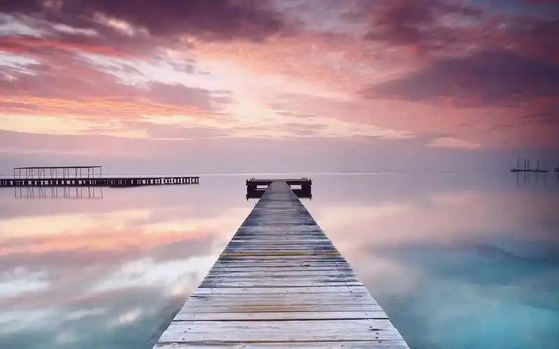 唯美栈桥风光高清电脑桌面主题壁纸大全