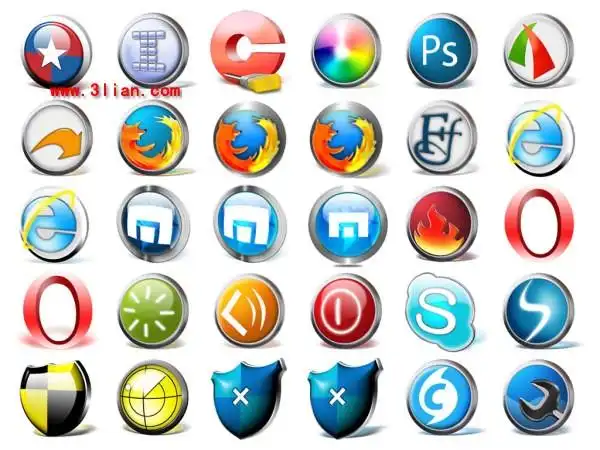 圆形的电脑桌面图示 png