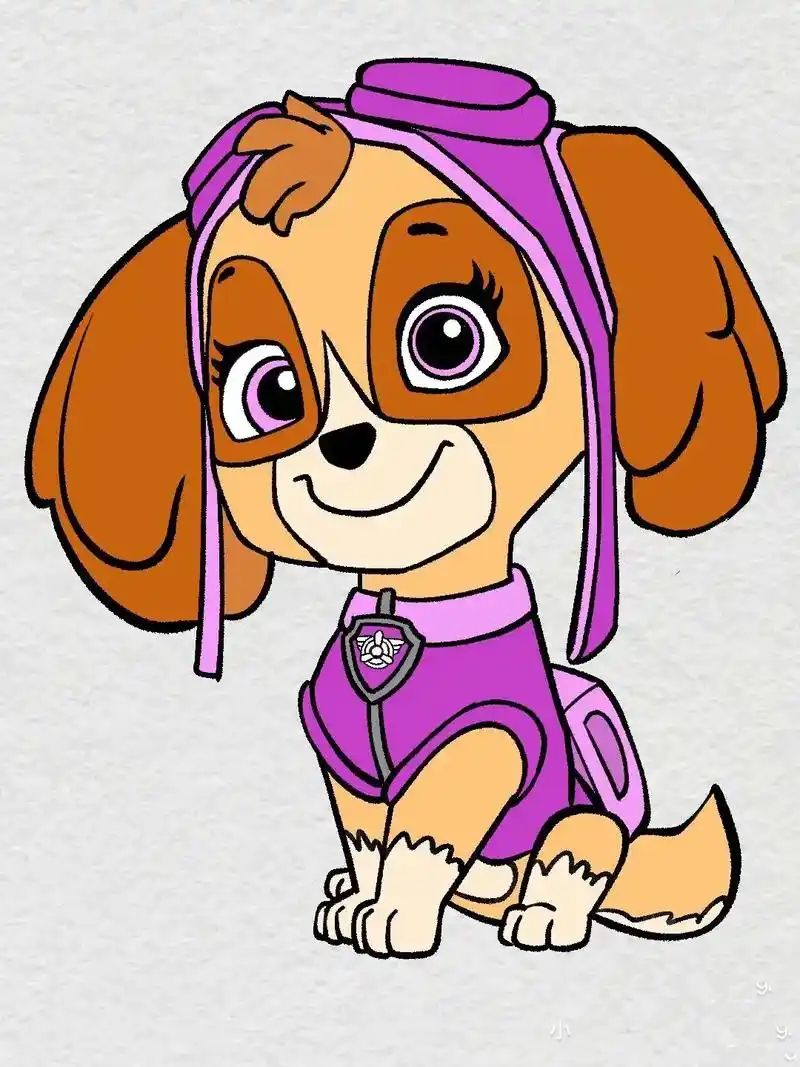 汪汪队立大功天天#简笔画 #卡通画 #我又来送图啦 #好图分 - 抖音