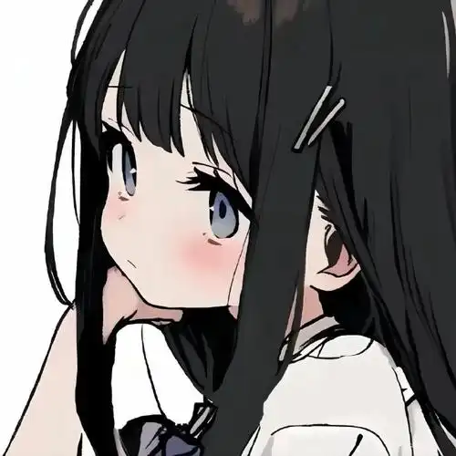 超爱的黑色动漫头像!