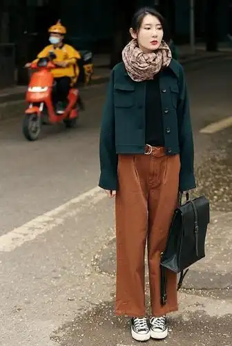 秋天茶色系穿搭,微胖也能穿出温柔小女人,高级又低调!