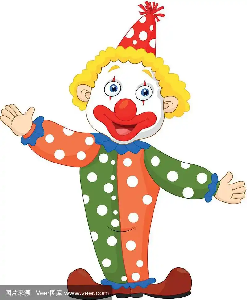 卡通可爱的小丑