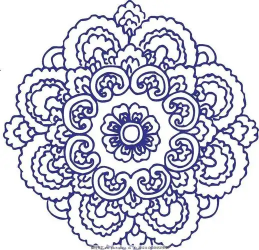 青花瓷花纹简单青花瓷花纹图片素材欣赏花纹图案图片
