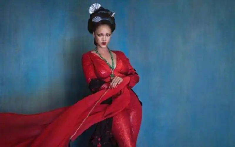 蕾哈娜复古骚气性感露骨妩媚写真壁纸性感蕾哈娜骚气妩媚