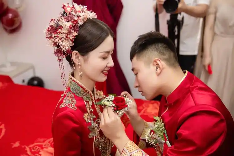 结婚当天的照片