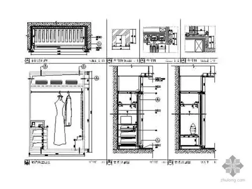 分享衣柜剖面节点图资料下载