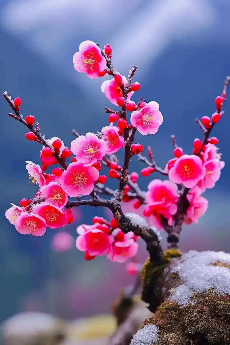 图文种草机 梅花爱雪雪不知,开在雪中做情痴.芳心碎落三千瓣 - 抖音