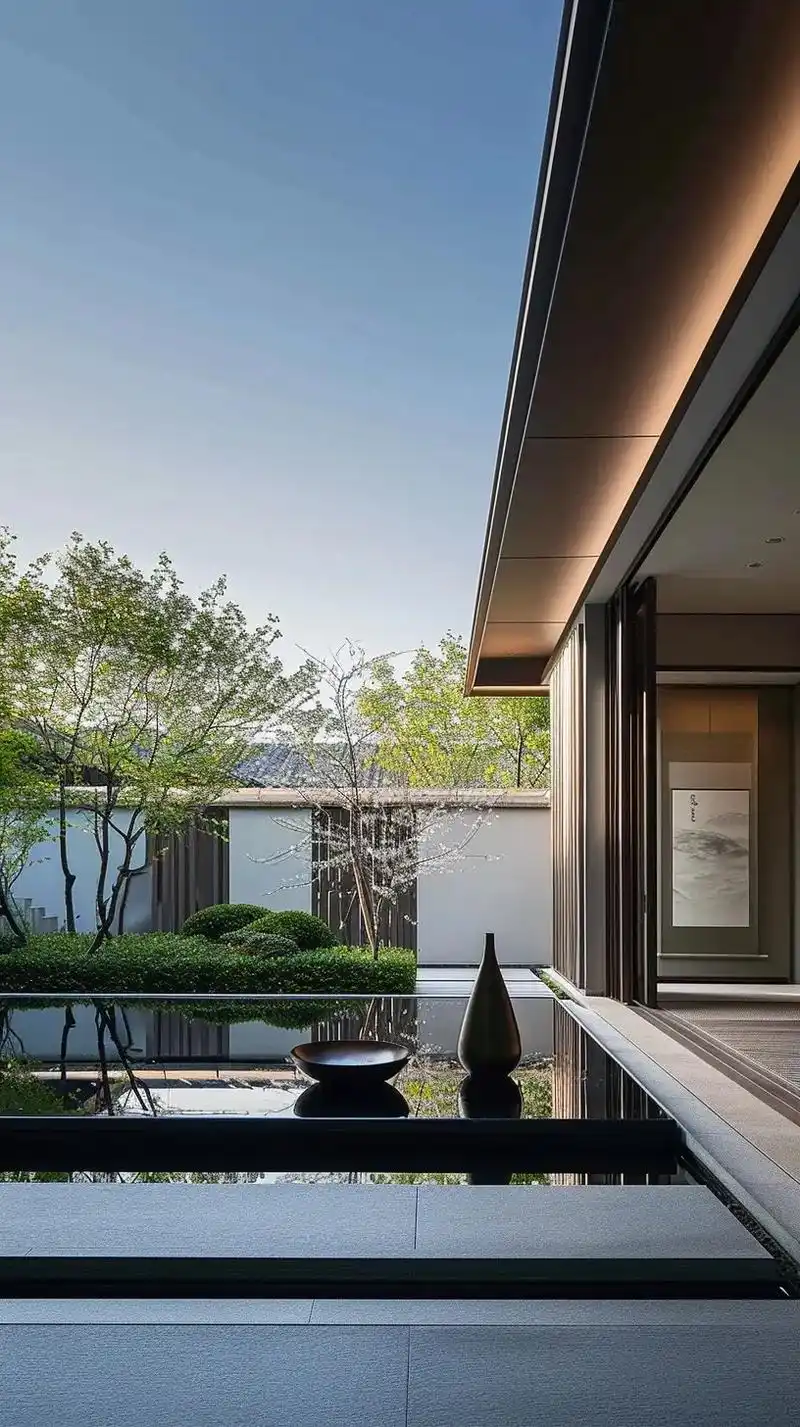 别墅洋房禅意花园庭院设计实景案例73.