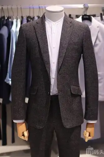 韩国bon西装套装 商务西装男 男士正装上下套 职业装套装男