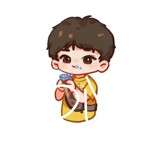 易烊千玺q版手绘头像