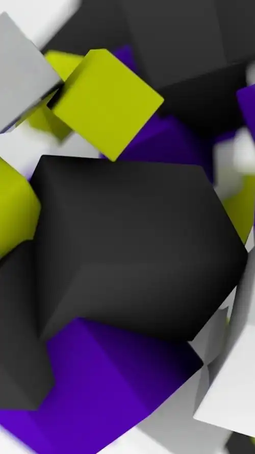漂浮3d彩色立方体,锁屏图片,高清手机壁纸,另类-回车桌面