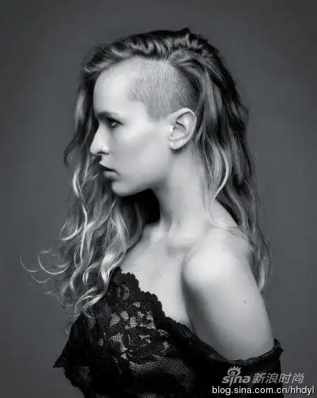 20大女星阴阳头造型曝光雷劲十足(图)