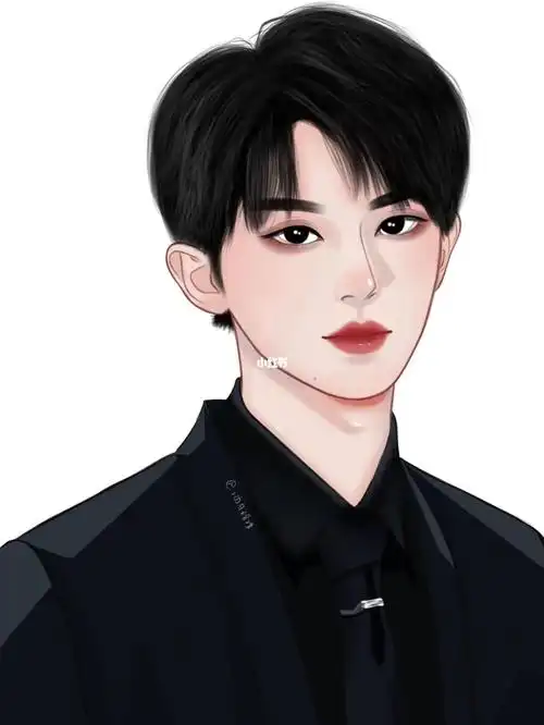 证件照_马嘉祺_时代少年团_绘画_手绘_头像_tnt时代少年团_兴趣爱好