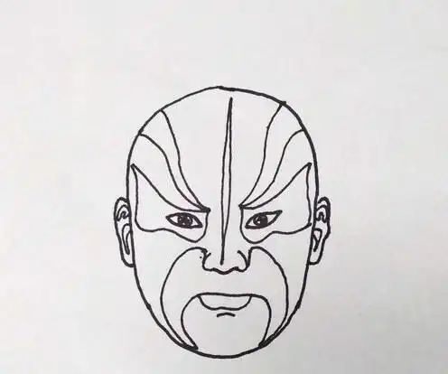 脸谱简笔画