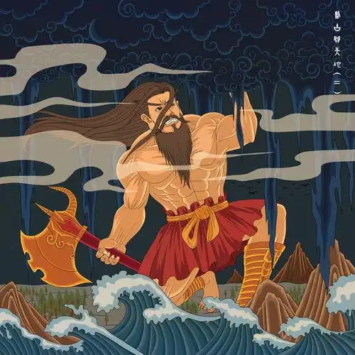 神话故事插画-毕业设计