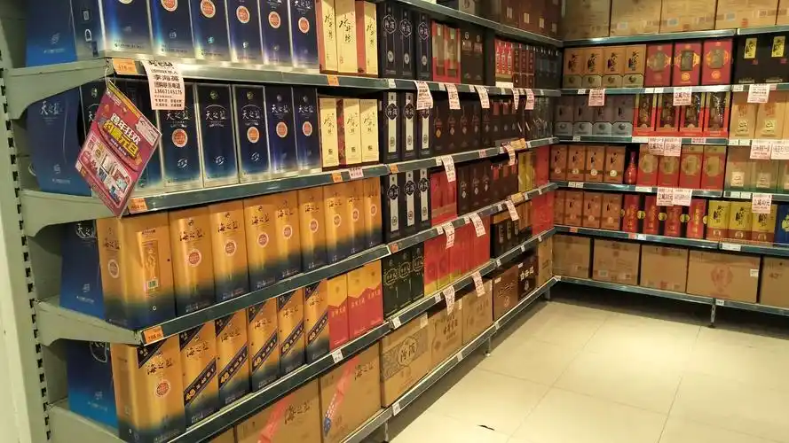 金色港湾酒水陈列