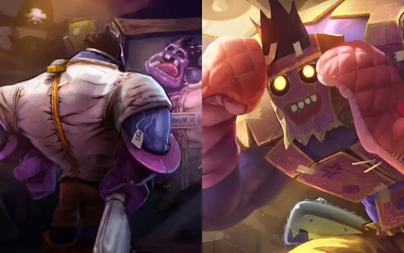 蒙多皮肤新旧插画对比