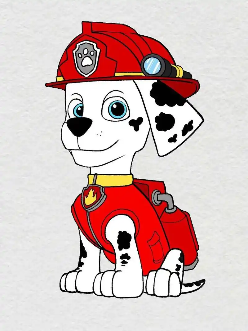 汪汪队立大功毛毛.#简笔画 #卡通画 #我又来送图啦 #好图 - 抖音