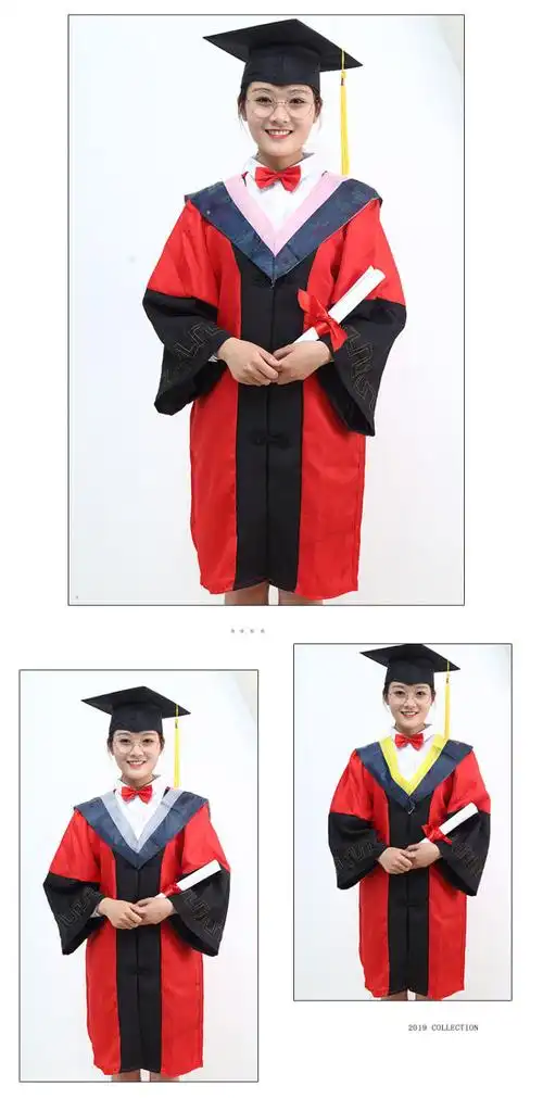 米乐蓓比导师服学士服毕业礼服大学生男女女学院风文科理科工科硕士服