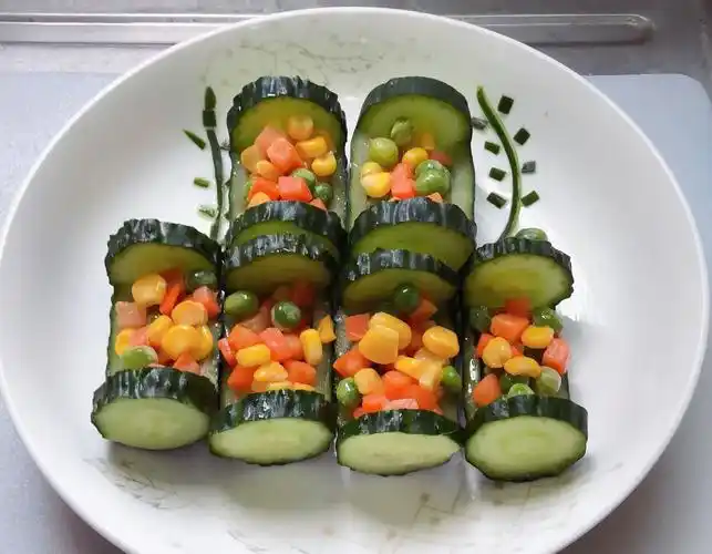 创意摆盘之--翠竹节节高