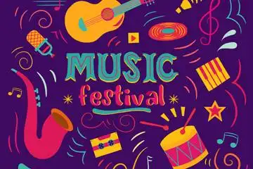 菏泽音乐节海报设计素材