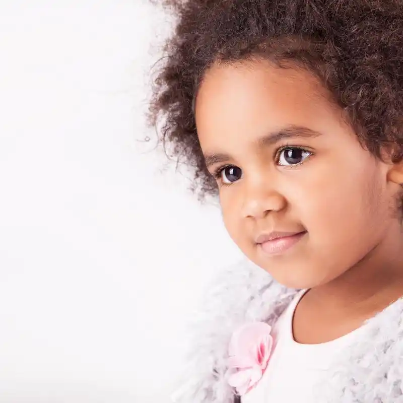 非洲人后裔儿童,美丽的非洲人后裔儿童的画像