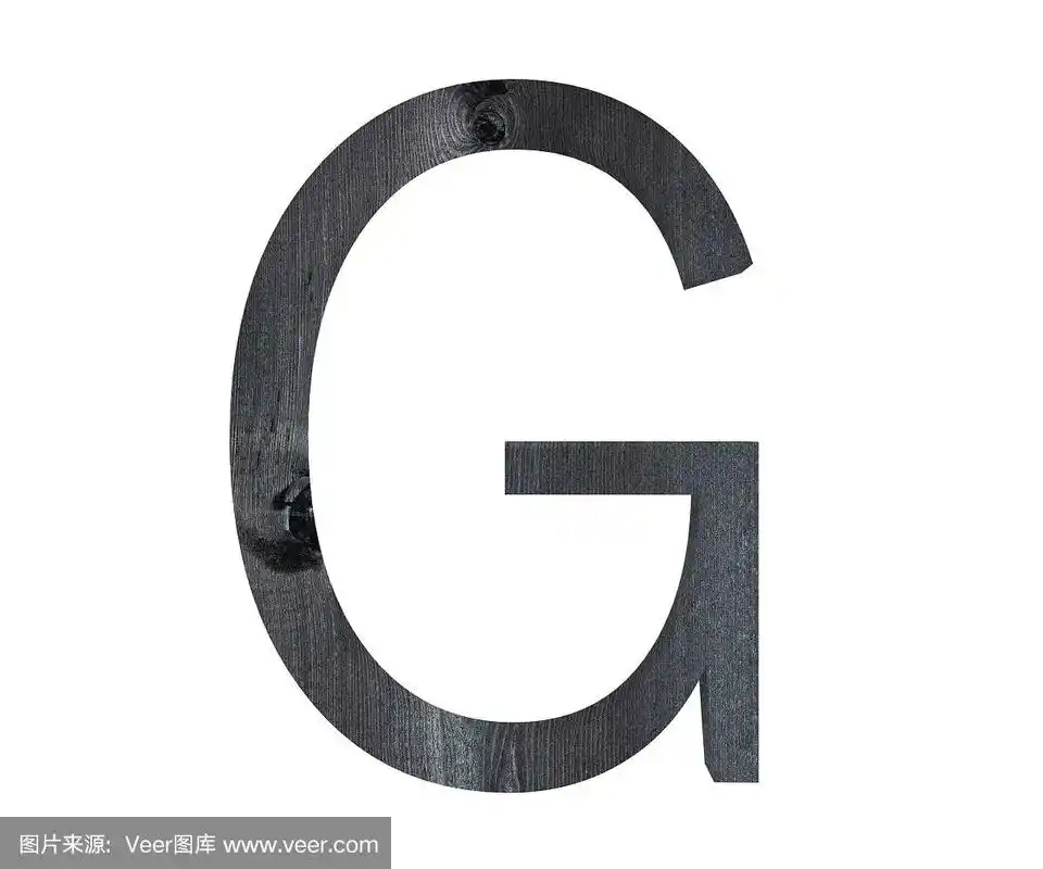 3d装饰木制字母,大写字母g