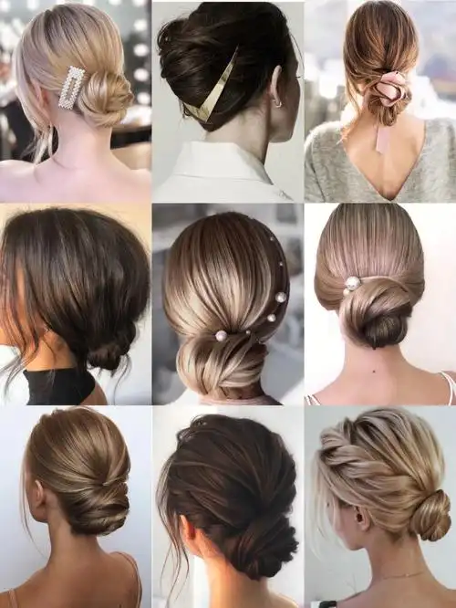 法式低发髻典雅简洁超适合跨年聚会派对