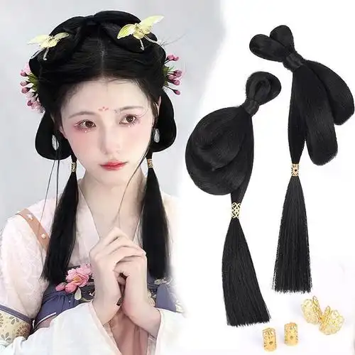 古风汉服假发一体式假发包盘发古装头饰垫发包唐朝发髻发饰造型女