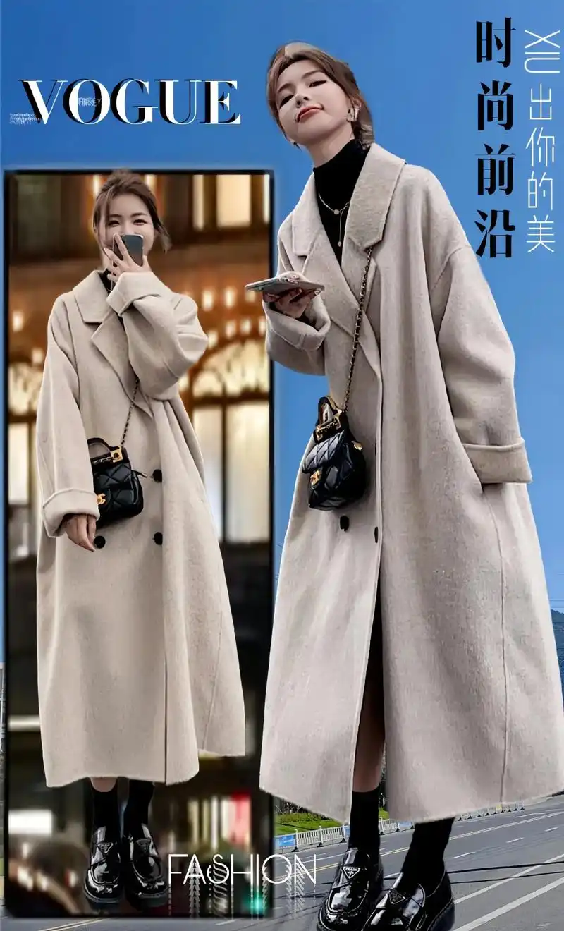 双面羊绒呢子大衣来咯!