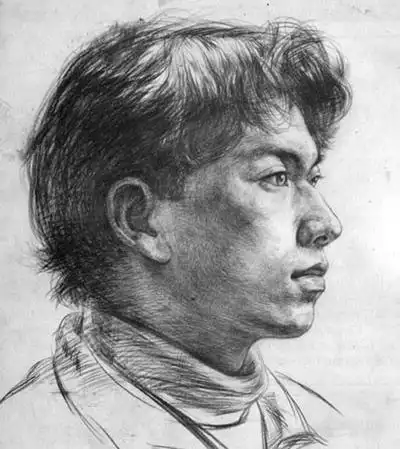 素描教程:教你画男青年侧面今天小编教大家男青年侧面素描教程, 画