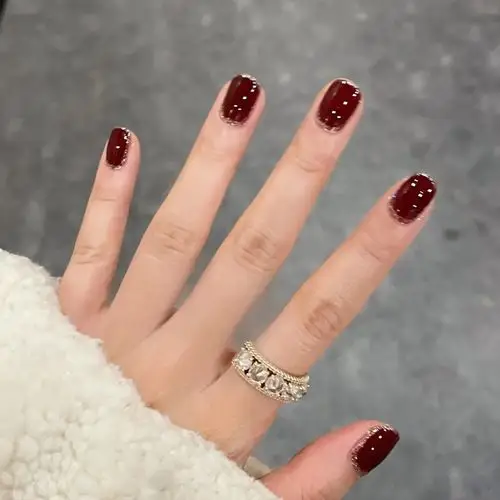 手工定制甲片成品指甲短款显白气质可卸穿戴美甲工具