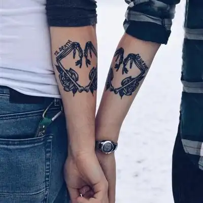 情侣头像霸气超拽社会纹身情侣头像一男一女