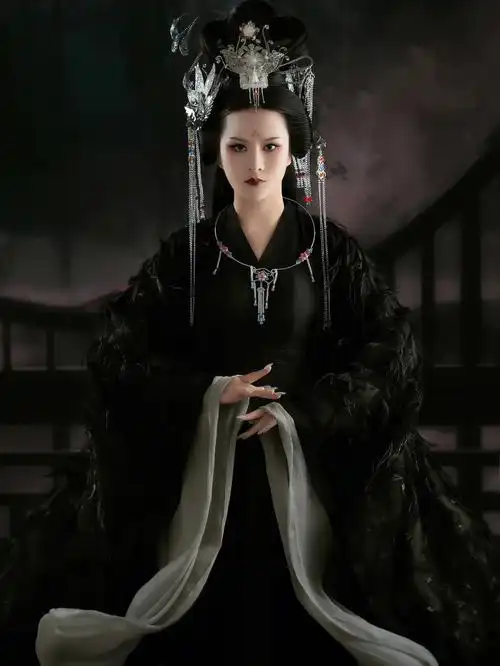 客片分享丨黑色古装写真端庄威严