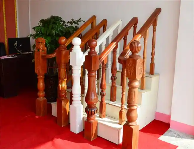 复古防护栏楼梯木扶手