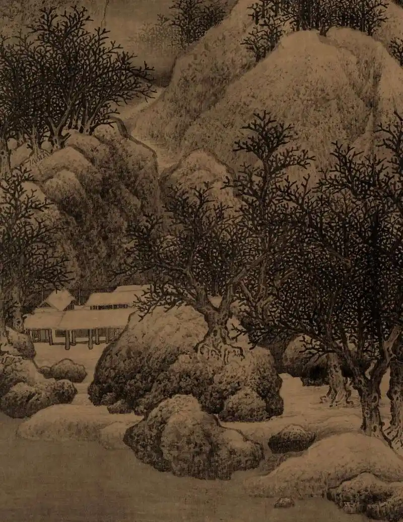 传世山水神品,天津博物馆镇馆之宝"雪景寒林图"真迹再现