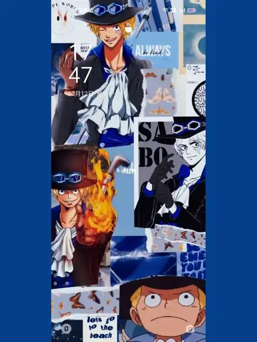自制海贼王拼接壁纸73萨博
